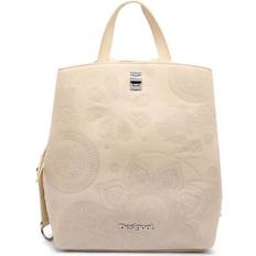 Desigual Ryggsäckar Desigual Stilren Dragkedjepåse Med Fickor - White