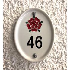 Garden & Outdoor Environment Dakota Fields Grovebury Flush Mount House Number 17cm 16.5cm H x 12.5cm W x 2cm D