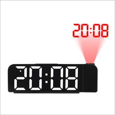 Tlily 180 Rotation Projection Alarm Clock 12/24H LED Digital Clock