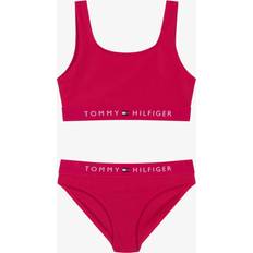 Tommy Hilfiger Girls Flag Logo Bikini - Pink