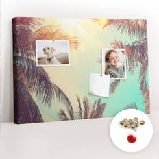 Multicoloured Bulletin Boards East Urban Home Malissie Wall Mounted Cork Board 40cm H x 60cm W x 2.5cm D