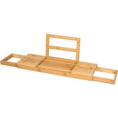 Brown Bath Racks Natur Pur Danny Extendable Bath Rack Light Brown 5cm H X 50cm W X 18cm D