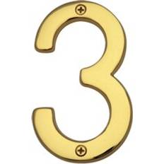 Garden & Outdoor Environment Heritage brass Numeral 3" 7.6cm H