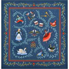 Cotton Cloth Napkins Ulster Weavers 12 Days of Christmas Napkins 2 Pack 40cm D x 40cm L Cloth Napkin Green