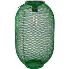 ValueLights Solar Powered Outdoor Dark Green Metal Mesh Basket