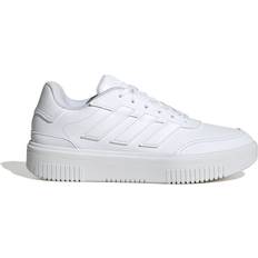 Synthetic Leather Trainers adidas Women's Trainers Courtblock - Blanc