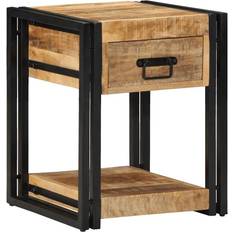 Borough Wharf Cabinet 40 x 40 x 50 cm Solid Rough Wood Mango Bedside Table