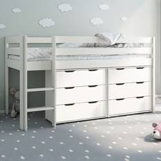 Noomi Noomi Midi Single Continental White Mid Sleeper with Underbed Drawer