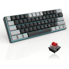 MageGee Star 61 Compact Blue LED Backlit Wired Gaming Keyboard