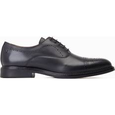 Base London Mens Corbin Leather Oxford Shoes - UK