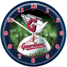 Clocks WinCraft Cleveland Guardians Round - Navy Wall Clock