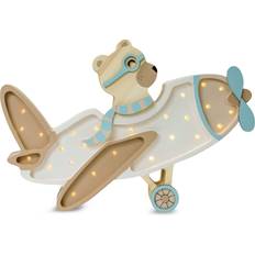 Little Lights Vintage Plane Lamp Vanilla Sky Night Light