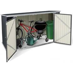Edificaciones anexas IDMarket Caseta Metálica Jardín Cerradura Bicicletas