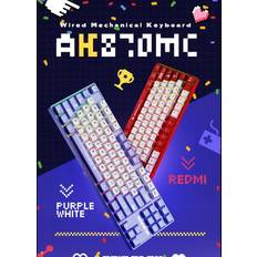 Ajazz AK870 MC Gaming Keyboard Red Switch