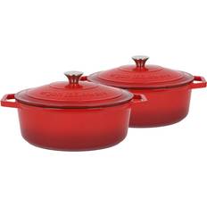 Dutch oven Argon Tableware 4.68L Cast Iron Oval Dutch Oven
