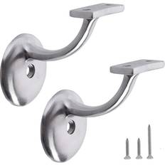 Home Master Hardware Heavy Duty Stainless Steel Hand Rail Stair Brackets 2 Pack