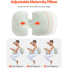 Graviditet & Amning VEVOR Pregnancy Wedge Pillow W-Shaped Soft And Breathable 30.5 x 16.1 x 5.9 in
