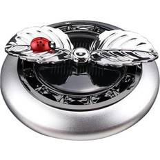 Silver Car Air Fresheners Veeki Car Air Freshener Rotating Solar Leaf Aromatherapy Diffuser