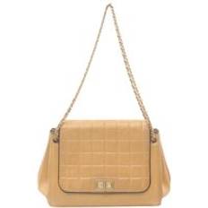 Chanel Preloved Classic Flap Bag Quilted Lambskin Women - Beige
