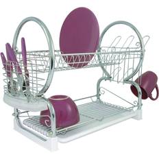White Dish Drainers Symple Stuff 2 Tier with Tray I - White Dish Drainer
