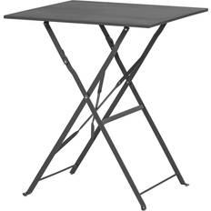Harbour Housewares Square Metal Folding Patio Bistro Table 60cm H x 60cm L x 60cm D