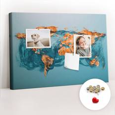 Turquoise Presentation Boards East Urban Home Macguiness Wall Mounted Cork Board 40cm H x 60cm W x 2.5cm D