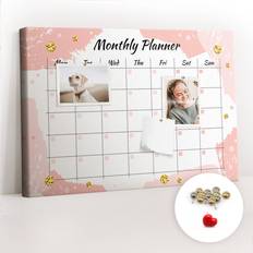 Pink Presentation Boards East Urban Home Makaius Wall Mounted Cork Board 40cm H x 60cm W x 2.5cm D
