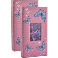 Blue Photo Albums August Grove Butterfly Album Blue 50