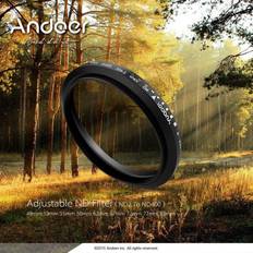 Camera Lens Filters Andoer 72mm ND Fader Neutral Density Adjustable ND2 to ND400