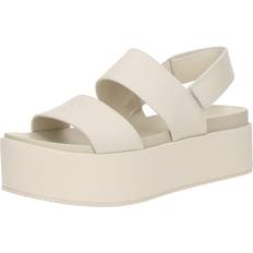 Calvin Klein Hjemmesko & Sandaler Calvin Klein Canvas Platform Sandal Slin - Beige