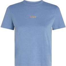Calvin Klein Jeans Slim Cropped Badge T-shirt - Blue