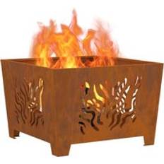 VidaXL Fire Pits & Fire Baskets on sale vidaXL Fire Pit Brown Steel 60 x 60 x 40 cm