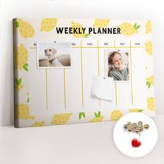 Yellow Bulletin Boards East Urban Home Lynzy Cork Cork Board Yellow 40cm H x 60cm W x 2.5cm D