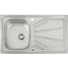Abode Trydent 1 Bowl Kitchen Sink Stainless Steel