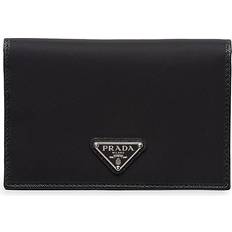 Prada Re-Nylon Saffiano Leather Passport Holder