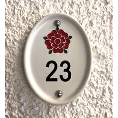 Garden & Outdoor Environment Dakota Fields Grovebury Flush Mount House Number 17cm 16.5cm H x 12.5cm W x 2cm D