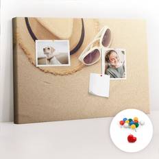 Aniweta Wall Mounted Cork Board 40cm H x 60cm W x 2.5cm D