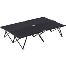 Cot Black 40cm H X 125cm W X 193cm L