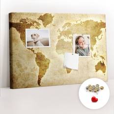 Brown Bulletin Boards East Urban Home Malaiah Wall Mounted Cork Board 40cm H x 60cm W x 2.5cm D