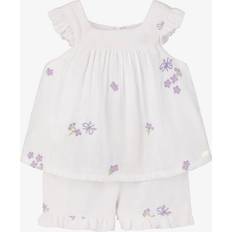 Övriga sets på rea Tartine et Chocolat Embroidered Cotton Shorts Set - White