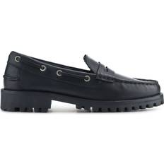 Miuccia Leather Moccasins - Black