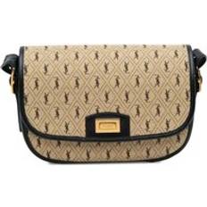 Saint Laurent Preloved YSL Canvas Crossbody Bag - Brown