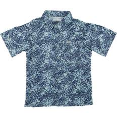S Shirts Columbia Boys' PFG Super Slack Tide Short Sleeve Camp Shirt - BluePrints