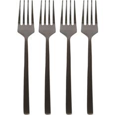Black Cake Forks Argon Tableware Stainless Steel Forks 15cm Pack of 4 Black Cake Fork 4pcs