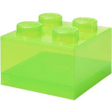 Lego storage Barnrum LEGO Storage Förvaringslåda 4 Knoppar Translucent Light Gr