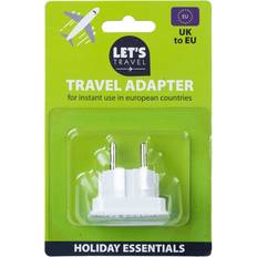 Let's Travel Uk to Europe Travel Adapter