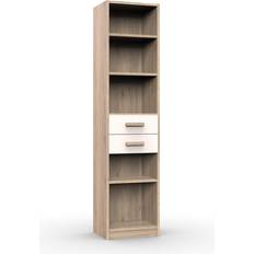 WIMEX Kiruna Bookcase White 197 cm H X 48 cm W X 40 cm D Book Shelf