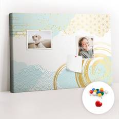 Multicoloured Bulletin Boards East Urban Home Annalyss Cork Cork Board Multicolour 40cm H x 60cm W x 2.5cm D
