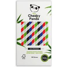 Bamboo Paper Bubble Tea Straws 100 Multicoloured Wide Drinking Straws