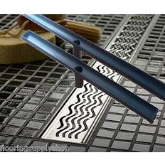 Plumbing ACO ShowerDrain Plus 37240 48 Linear ShowerDrain Wavy